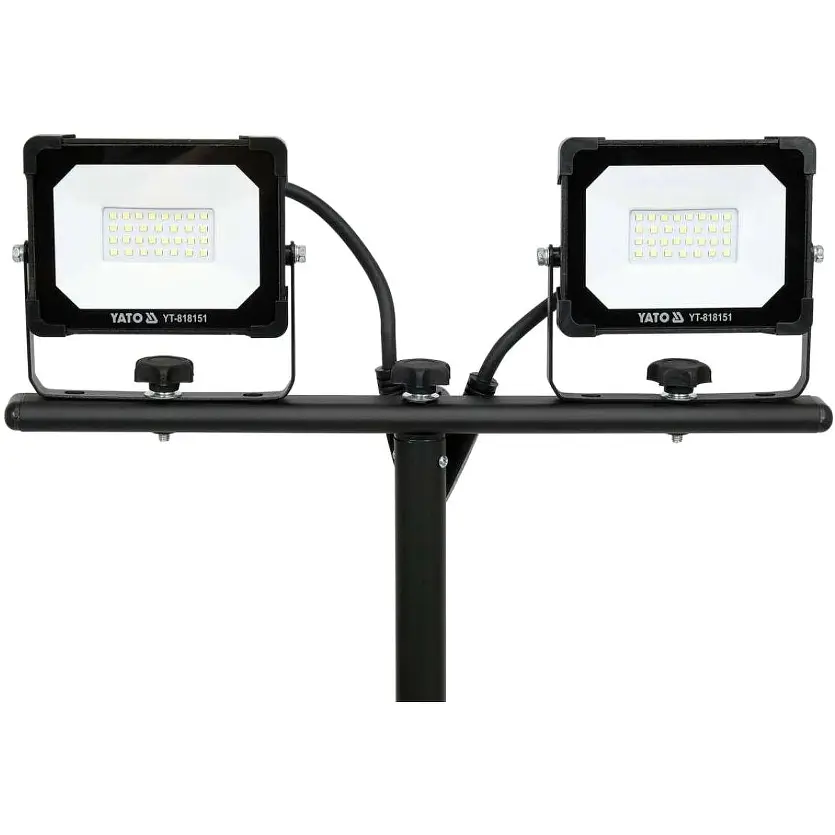 Прожектори Yato SMD LED на штативі 2x20 Вт 230 В 2x1900 Lm чорні (YT-818151) - фото 3