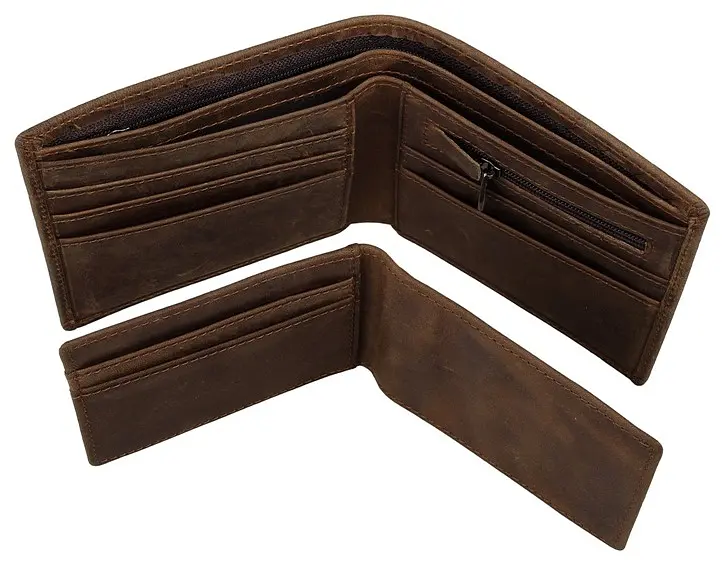 Муж кожаный кошелек Vintage 12х10 см acs0016971 - фото 6