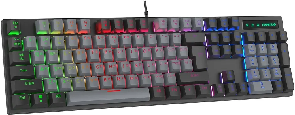 Клавіатура GamePro MK105B Blue Switch RGB USB Black (MK105B) Б/в - фото 2