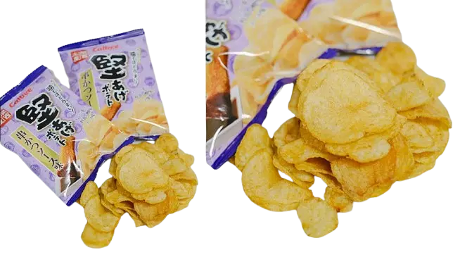 Японські чіпси Calbee Kata-age Potato Chips Kushikatsu Sauce 15г - фото 3