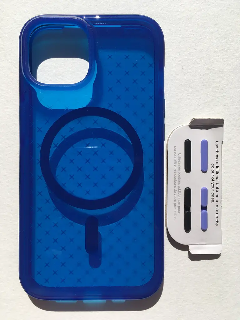 Оригінальний протиударний силіконовий чохол для iPhone 14/13 Evo Check MagSafe Blue T21-9818 - фото 2