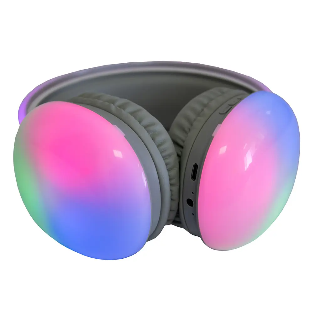 Бездротові навушники великі ігрові для пк з RGB LED підсвічуванням Welike WK-30 BT Disco Pulse - фото 5