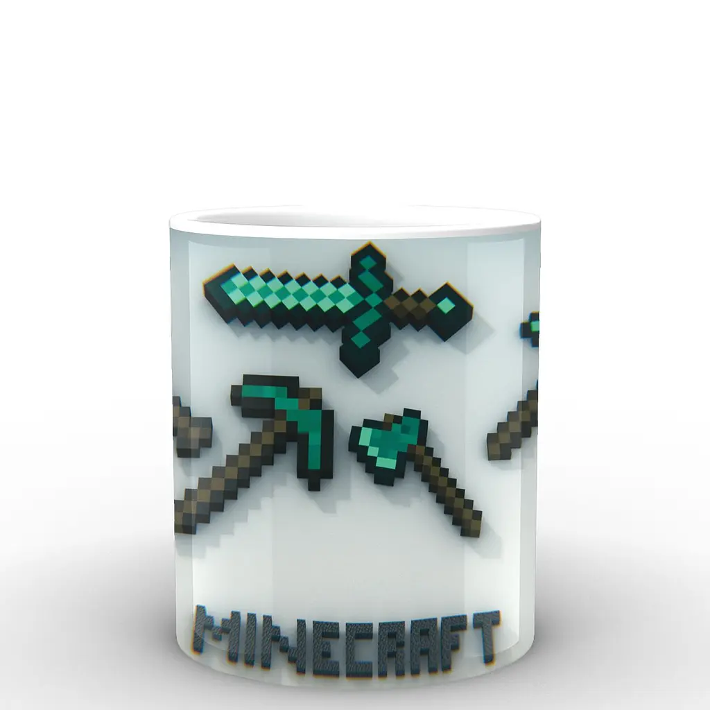 Кухоль GeekLand Minecraft Майнкрафт меч MС.02.005 330 мл білий - фото 3