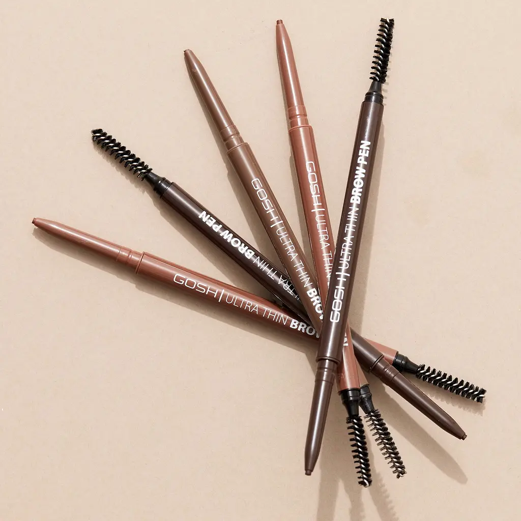 Карандаш для бровей Gosh Ultra Thin Brow Pen Brown тон 001, 0.09 г - фото 4