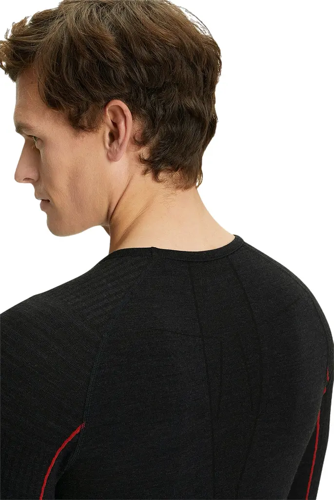 Термокофта Falke ESS Wool-Tech M Black-Red M (1097-33411-3008 M) - фото 3