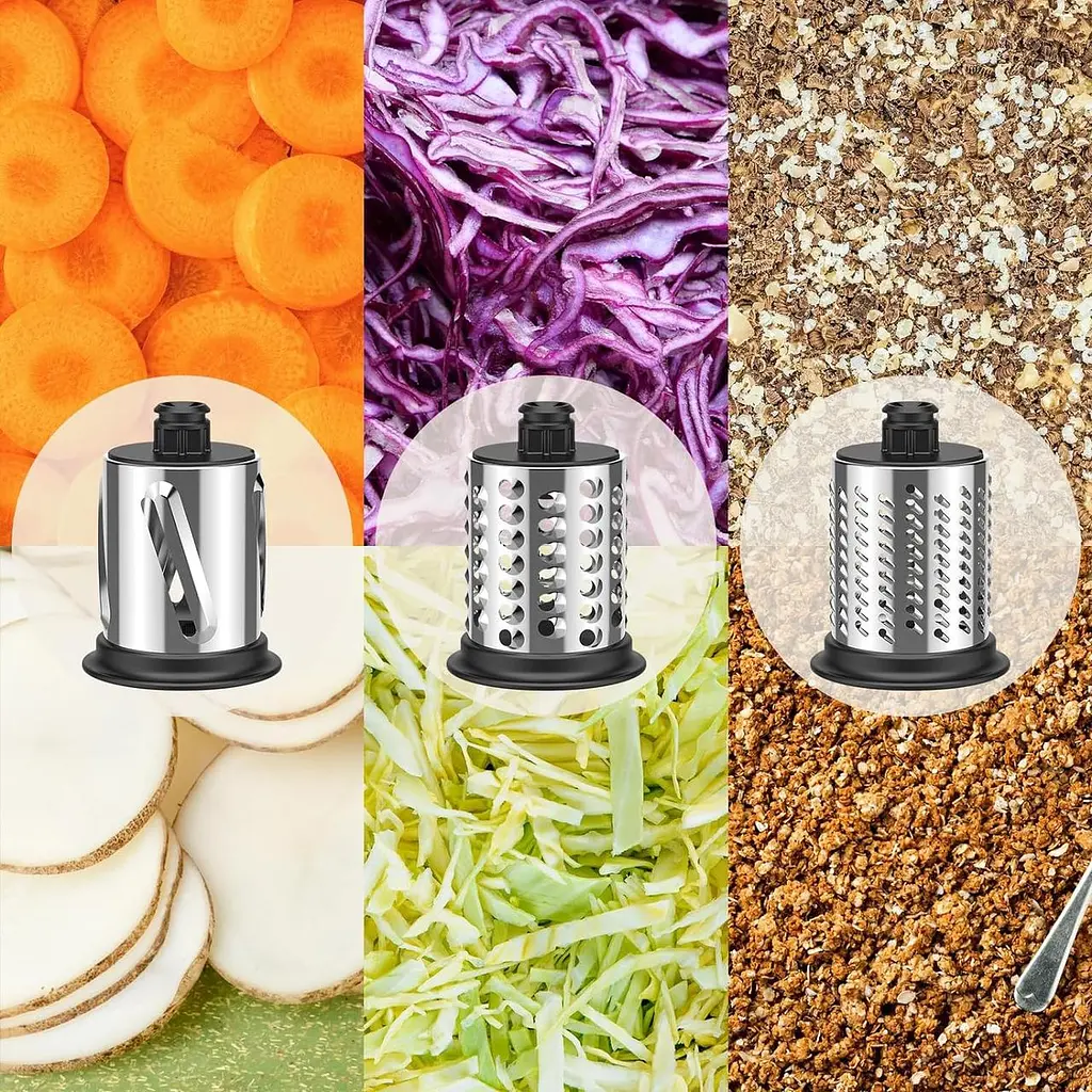 Насадка-подрібнювач-ломтерізка для міксера Kitchenaid, насадки-подрібнювачі Cofun для міксера Kitchenaid, насадка-терка для сиру - фото 5