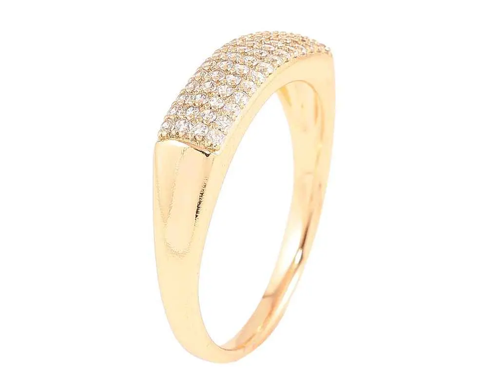 Каблучка XUPING Позолота 18K "Інкрустація цирконієм" (257247) р.17.5 - фото 2