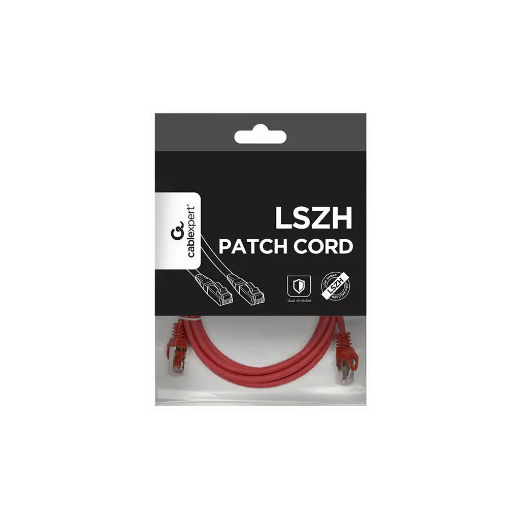 Патч-корд 2м S/FTP Cat 6A CU LSZH red Cablexpert (PP6A-LSZHCU-R-2M) - фото 4