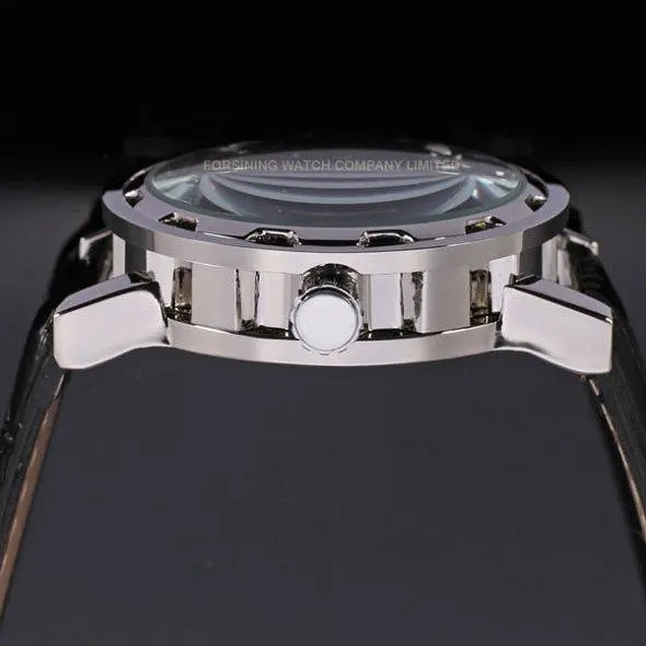 Жіночий механічний годинник Winner Black II - фото 4