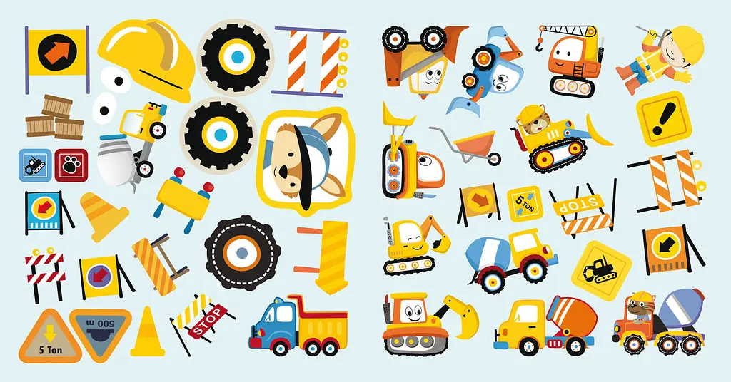 Раскраска Кристал Бук Строительная площадка, с аликациями и заданиями, 40 наклеек, 16 страниц (F00025567) - фото 4