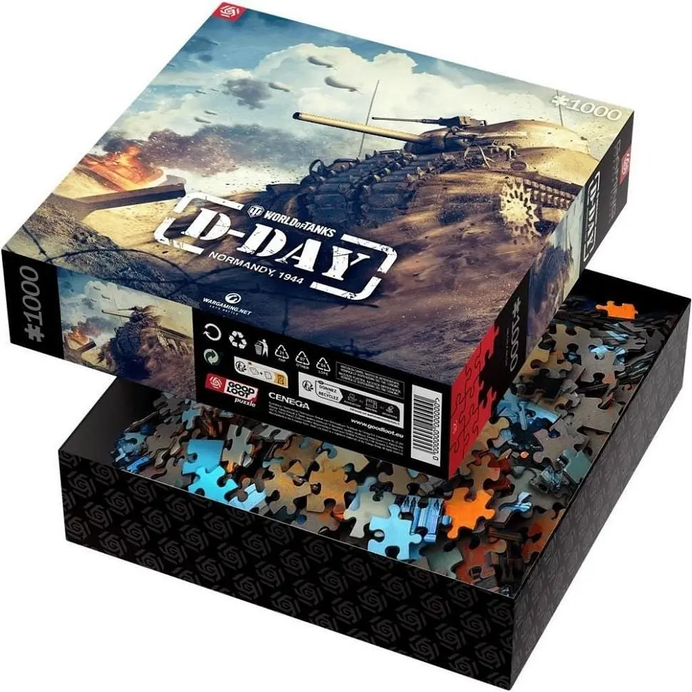 Пазл класичний GoodLoot World of Tanks D-Day 1000 елементів (5908305247524) - фото 2