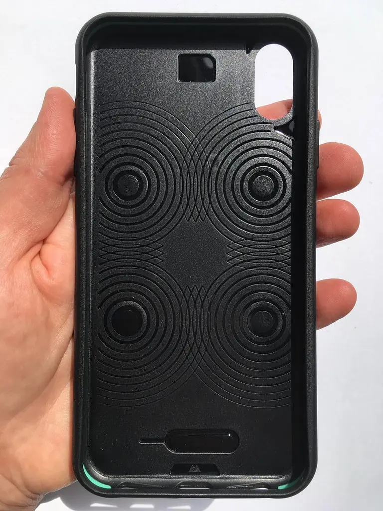 Оригинальный противоударный кожаный чехол для Apple iPhone XS MAX MOUS Leather Case Black - фото 4