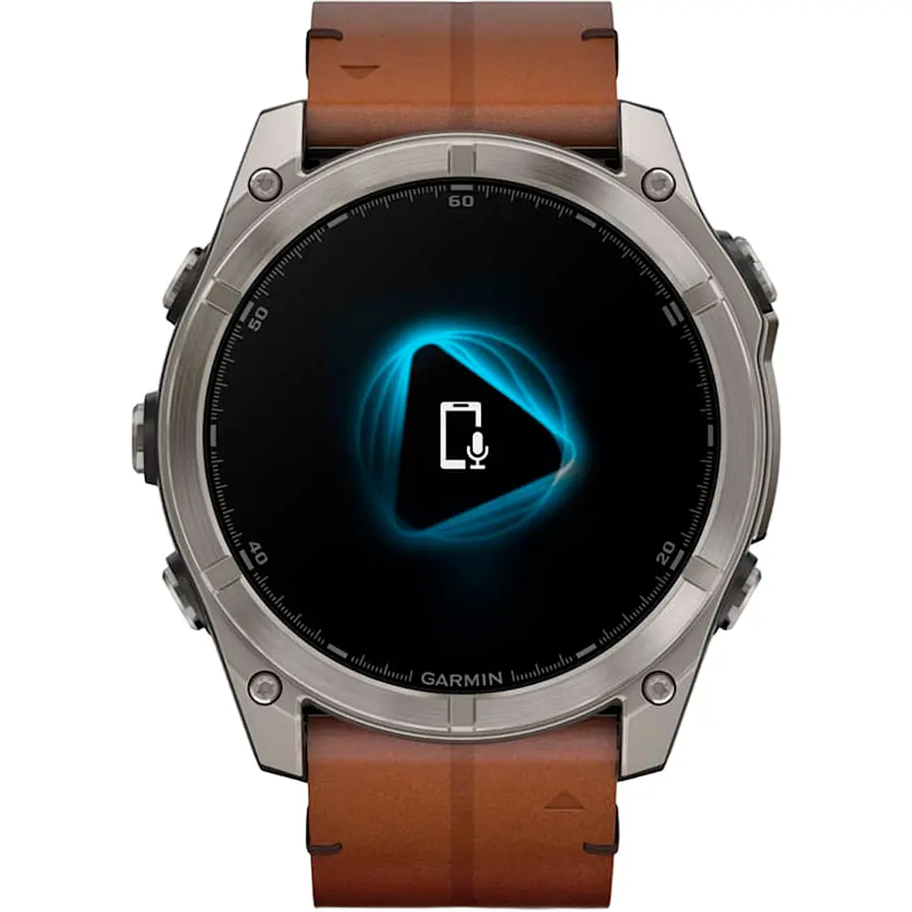 Смарт-годинник Garmin Fenix 8 AMOLED Sapphire 51mm Titanium with Chestnut Leather Band [010-02905-40] [115083] - фото 7
