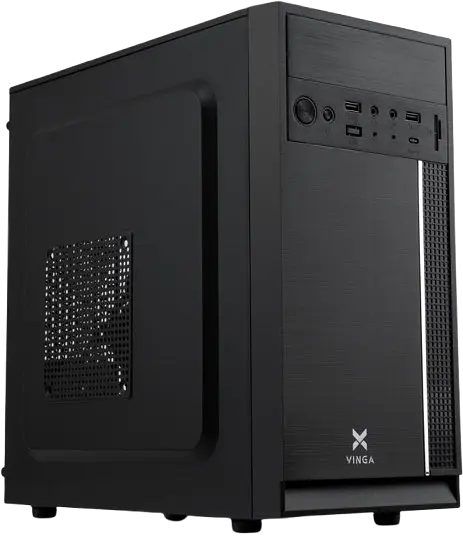Корпус Vinga CS116 450W Black (CS116-450W) - фото 2