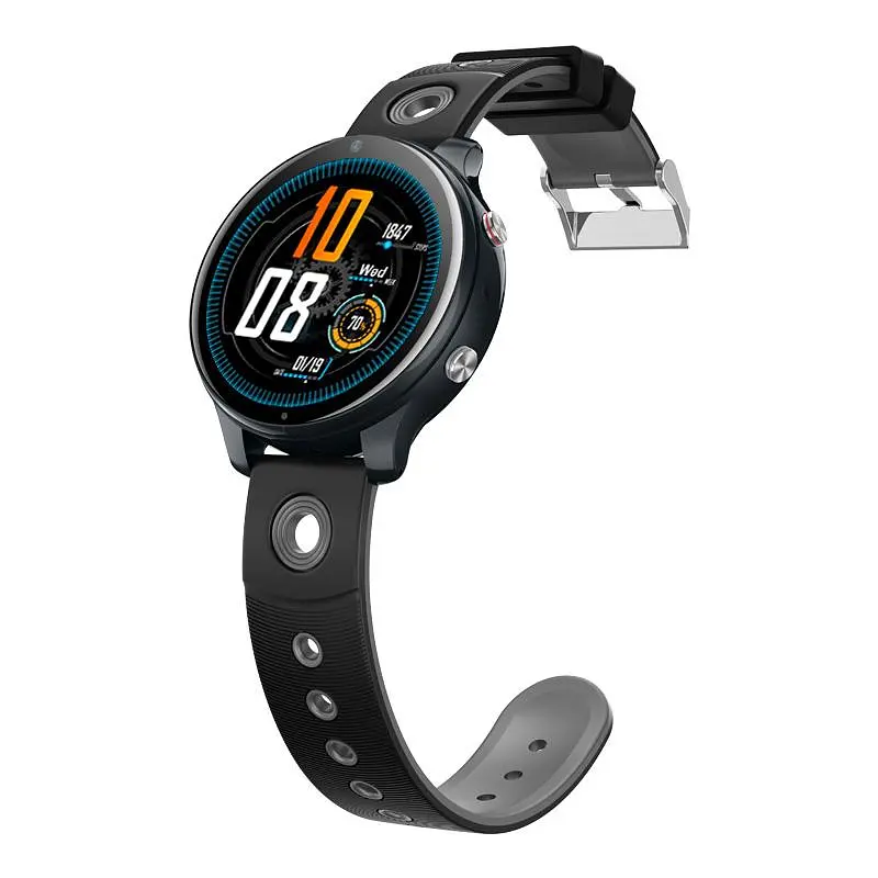 Круглий дитячий смарт годинник з GPS трекером Lemfo D-50, 4G сім картою, геопарканом, кнопкою SOS, прослушкою та Wi-Fi, 2GB пам’яті Чорний - фото 4