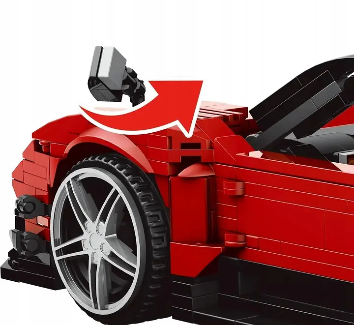 Конструктор  машина MOULD KING  Pagani Zonda R пагані зонда для дітей та дорослих  1278 деталей - фото 5