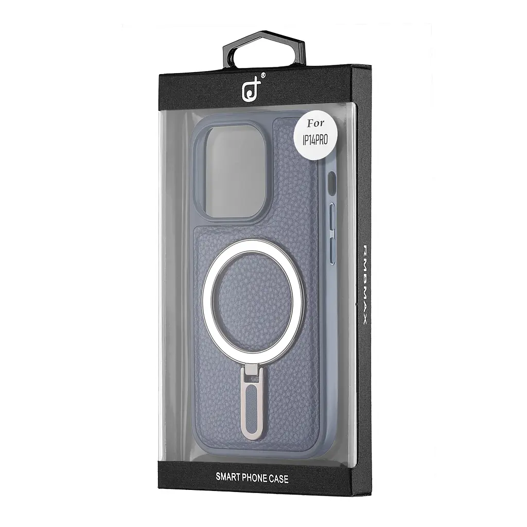 Чохол Jinduka Leather Ringo iPhone 14 Pro Blue - фото 2