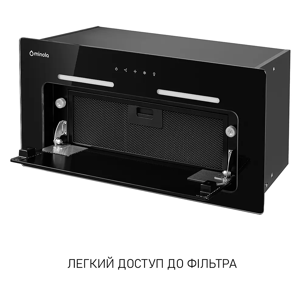 Витяжка повновбудована Minola HBI 6873 BL GLASS 1200 LED Line - фото 11