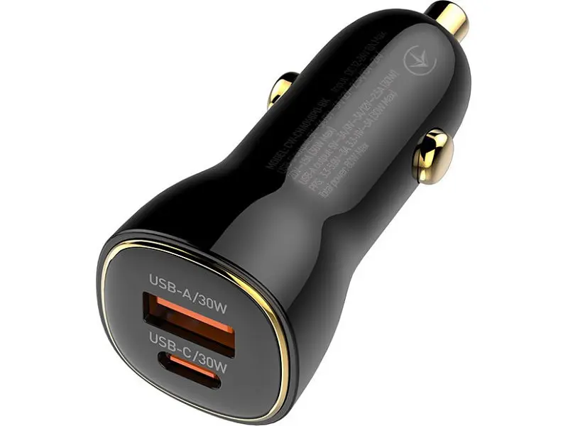 Автомобільний зарядний пристрій ColorWay Power Delivery 60 W Black (CW-CHA046PD-BK) - фото 2