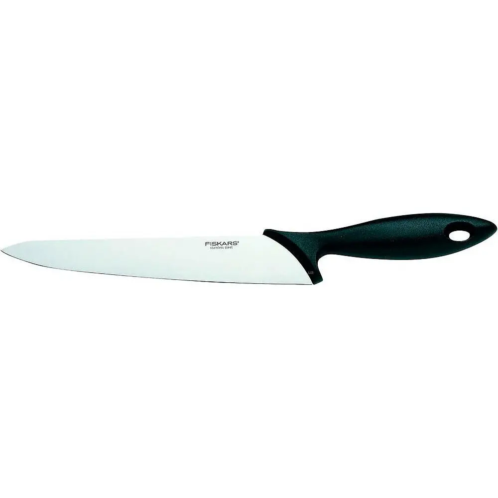 Нож кухонный Fiskars Essential универсальный 21 см нержавеющая сталь, пластик, черный kuh0014558 - фото 2