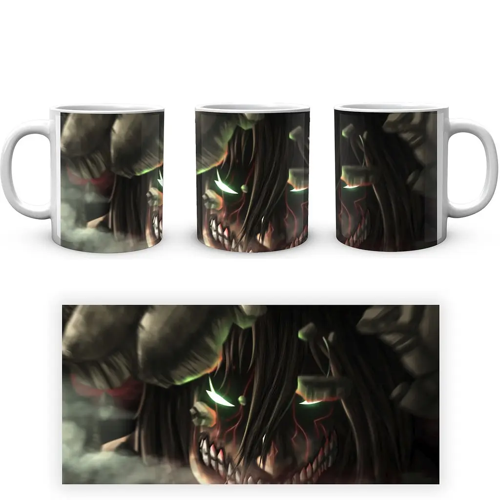 Кружка GeekLand Attack on Titan Атака Титанов Эрен AOT 002.15 330 мл белая - фото 4