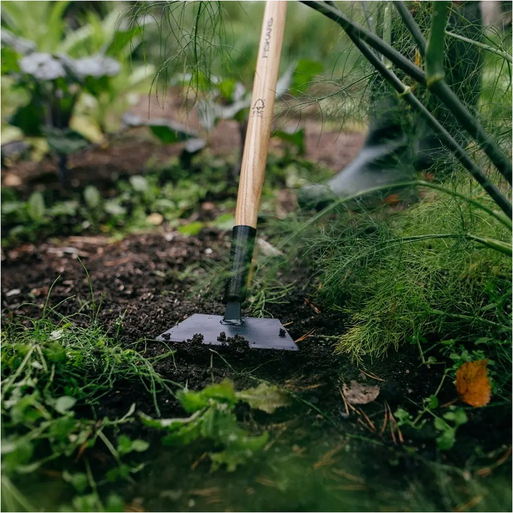 Мотика голанська Fiskars Solid з дерев'яною ручкою 150 мм (1011615) - фото 4