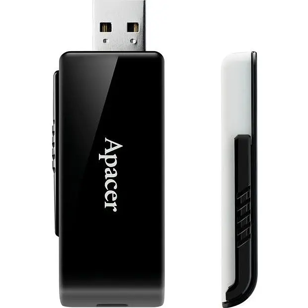 USB флеш-накопитель Apacer USB AH350 128GB USB 3.2 Black (AP128GAH350B-1) [136940] - фото 3