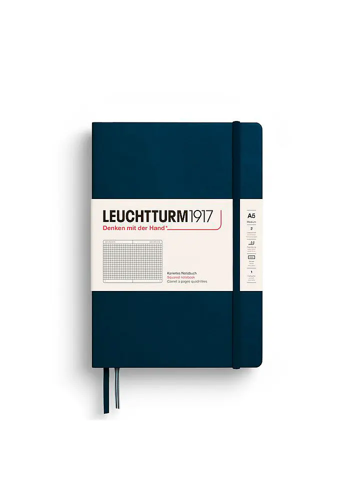 Блокнот Leuchtturm1917 Середній Deep Sea Клітинка (372191) - фото 6