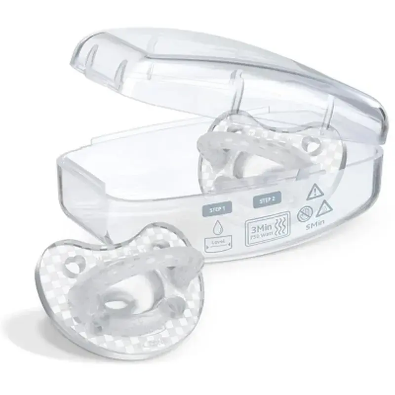 Пустушка Chicco Physioforma Crystal силіконова від 2 до 6 місяців 2 шт (73088.31) - фото 2