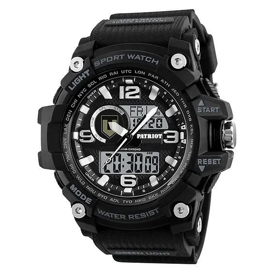 Чоловічий наручний годинник 012BKTRO ТРО Чорні + Коробка. Patriot acs0031000 - фото 2