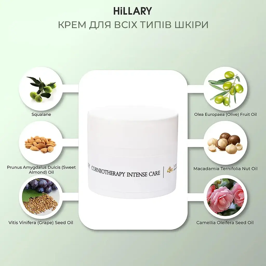 Крем для всех типов кожи Hillary Corneotherapy Intense Сare 5 oil’s 50 г - фото 6