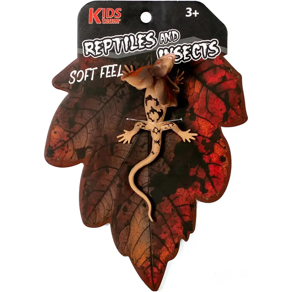 Дитяча іграшкова фігурка "Плащеноса ящірка" Kids Team ZY1796866_1 серії "Reptiles and insects" - фото 2