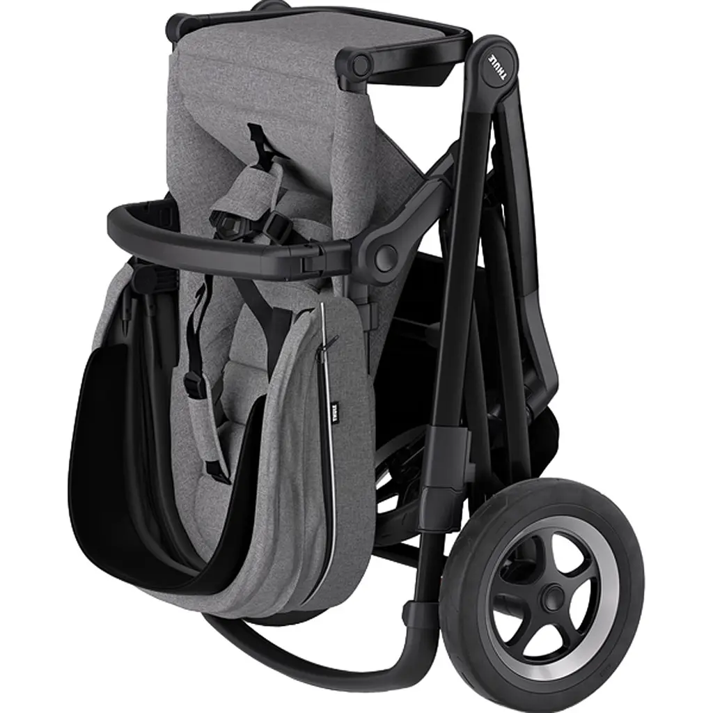 Детская коляска Thule Sleek Black/Grey Melange [11000021] [107638] - фото 4
