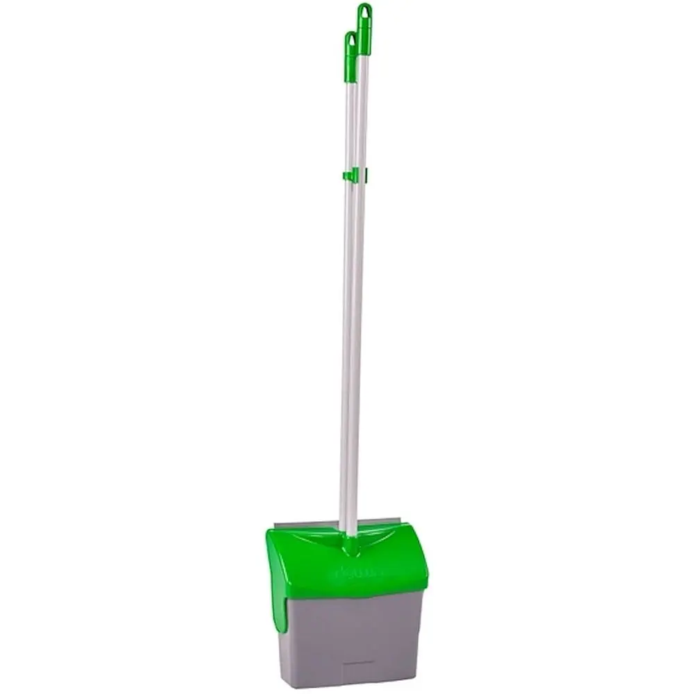 Комплект для уборки Ermop Professional веник и совок с крышкой 98 см зеленый - фото 2