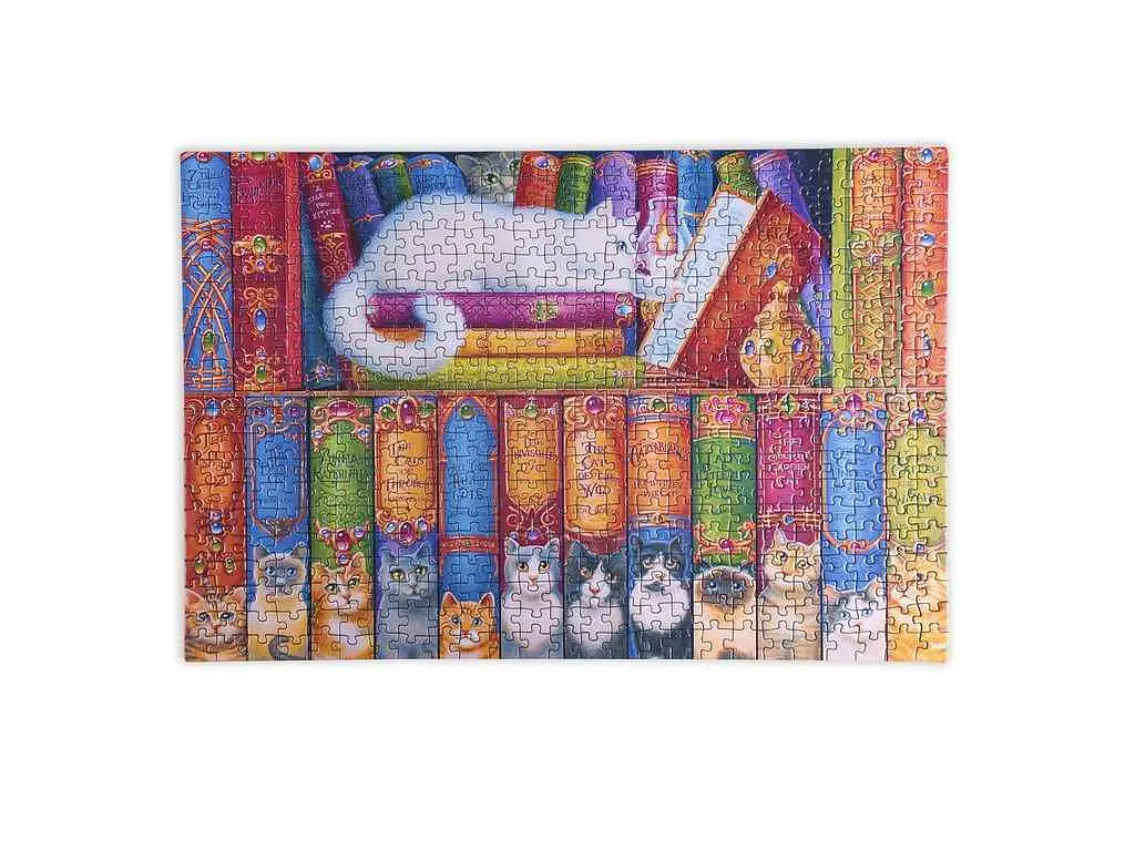 Пазли VLADI TOYS Коти в бібліотеці DT500-11 (укр) - фото 5