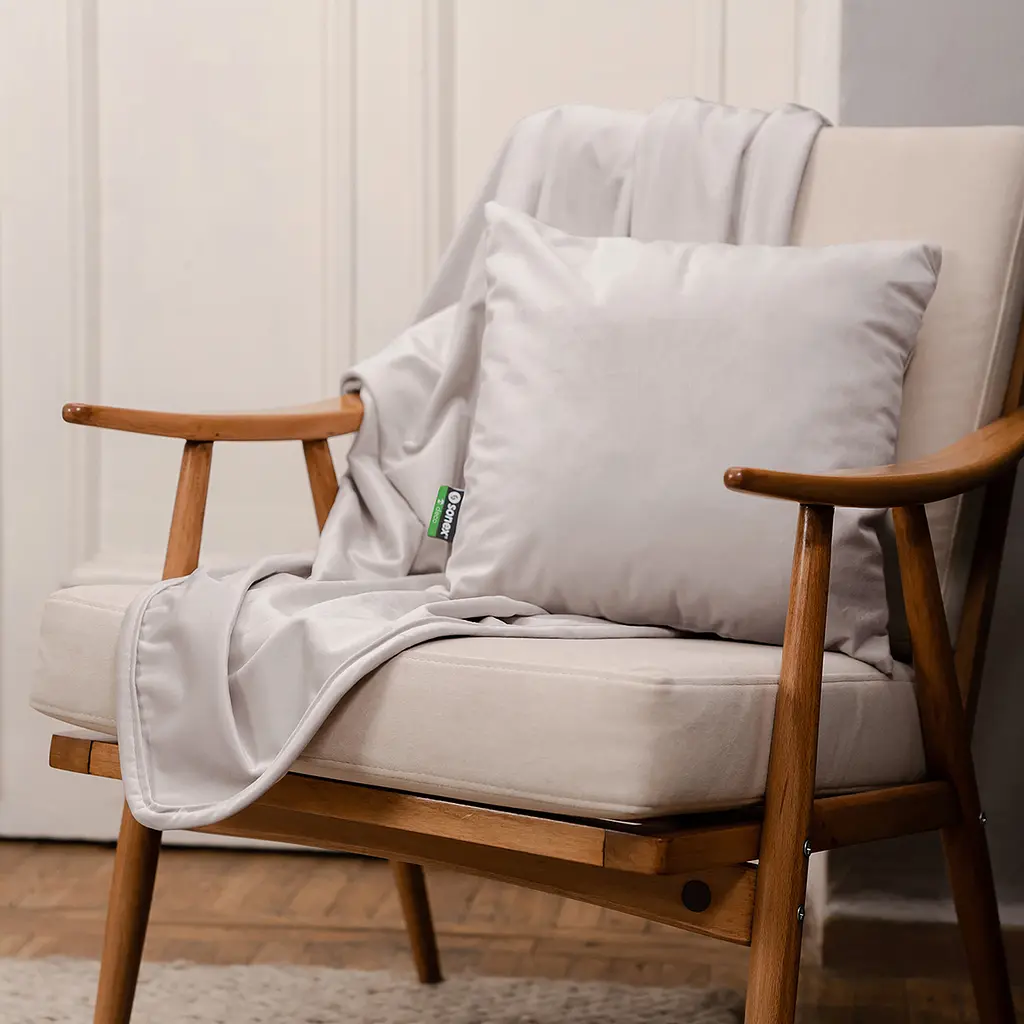 Плед-покривало двостороннє Sonex Aspen 220х240 см сіре (SO102546) - фото 4