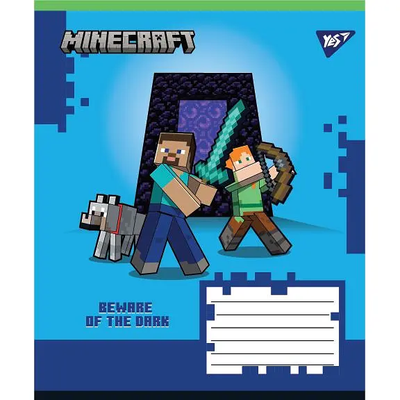 Набор тетрадей Yes Minecraft Walls A5 в клетку 12 листов 25 шт. (767563) - фото 4