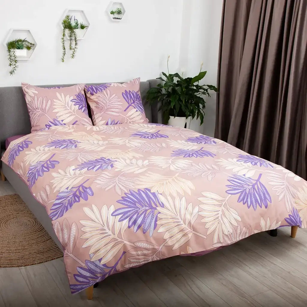Двоспальна постільна білизна ТЕП Soft Dreams Emotion 70х70 рожева - фото 3