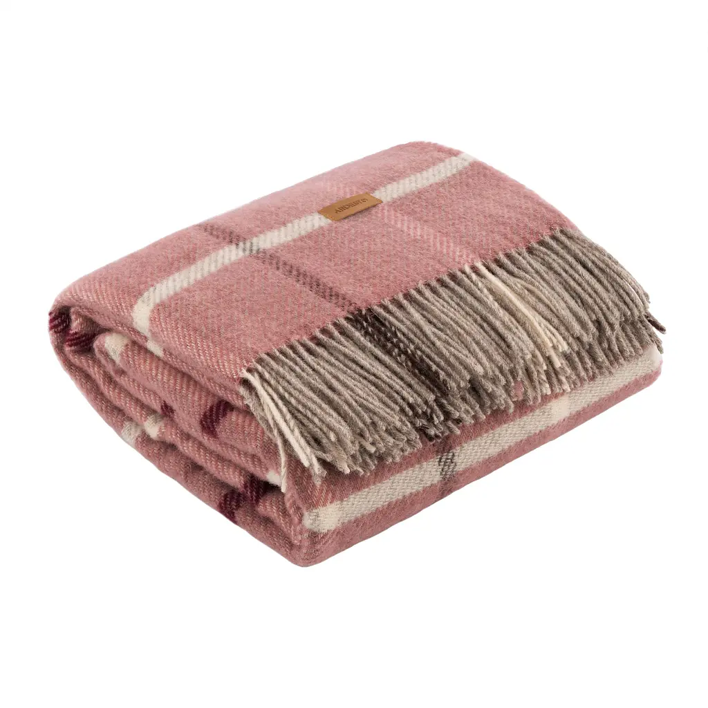 Плед Ardesto Leonardo Alpina 140x200 см 100% вовна рожевий (ART0701LM) - фото 7