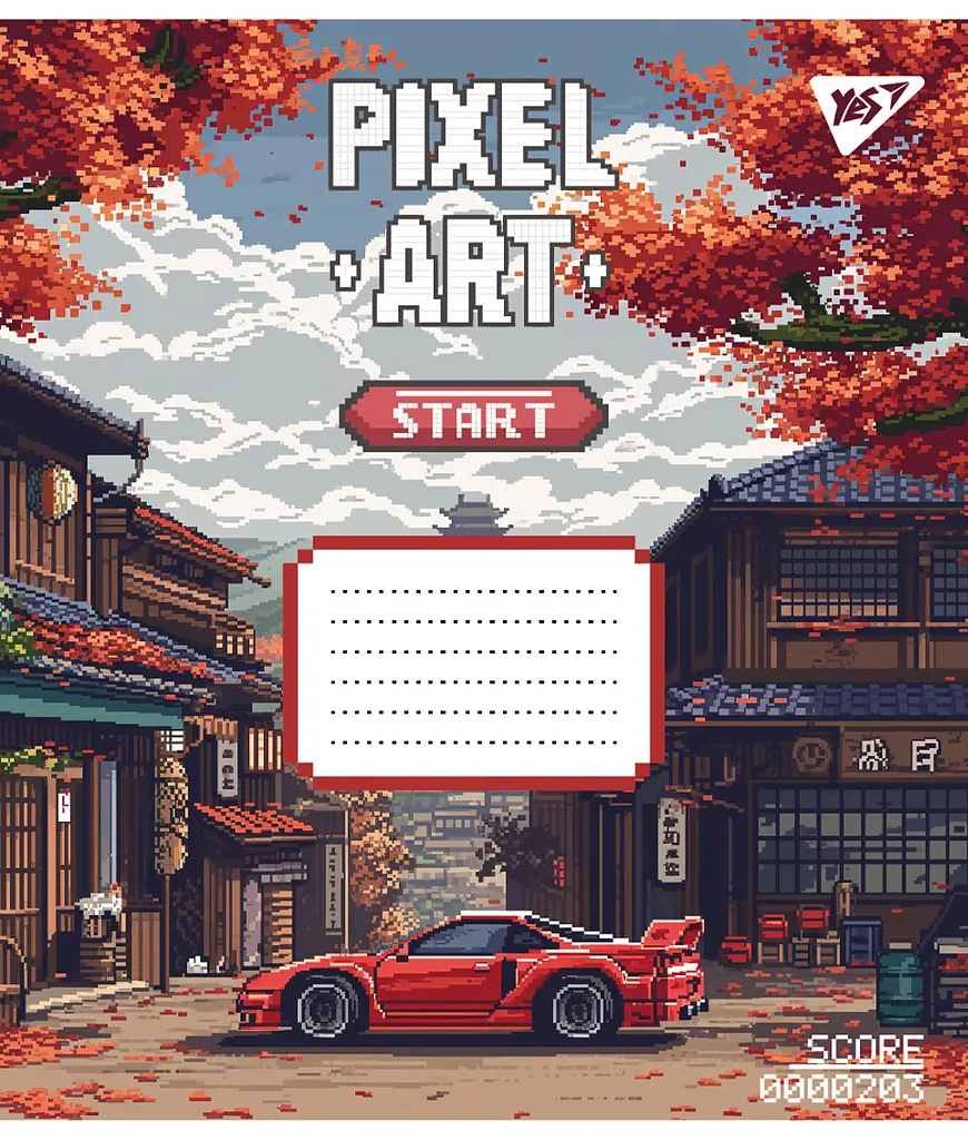 Набір зошитів шкільних YES А5/12 лінія Pixel art 25 шт (767228) - фото 6