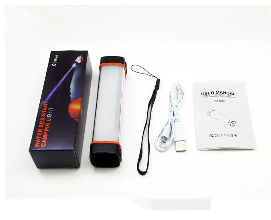 Туристичний кемпінговий ліхтар-лампа Voltronic X5-mini з функцією PowerBank, з магнітом - фото 2