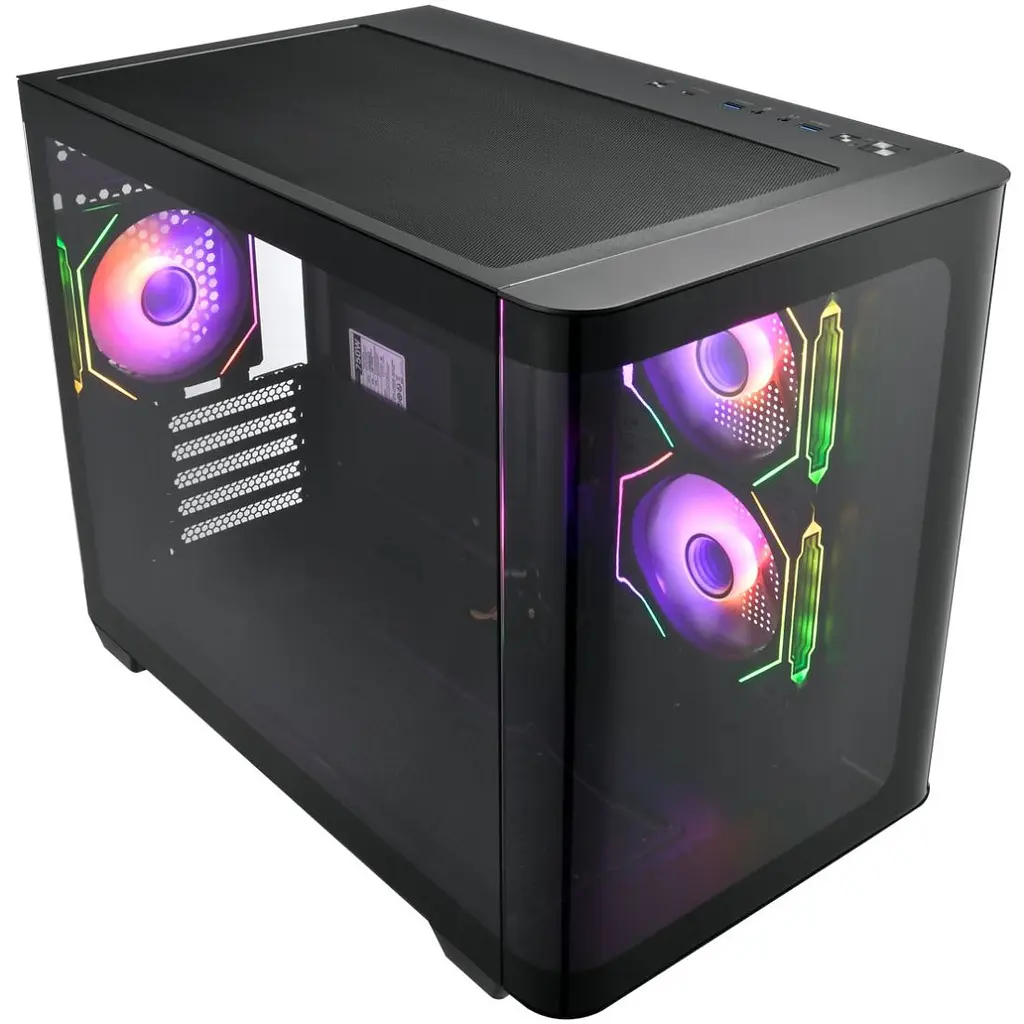 Корпус FSP S380-BA без БЖ mATX Black (S380-BA) - фото 2
