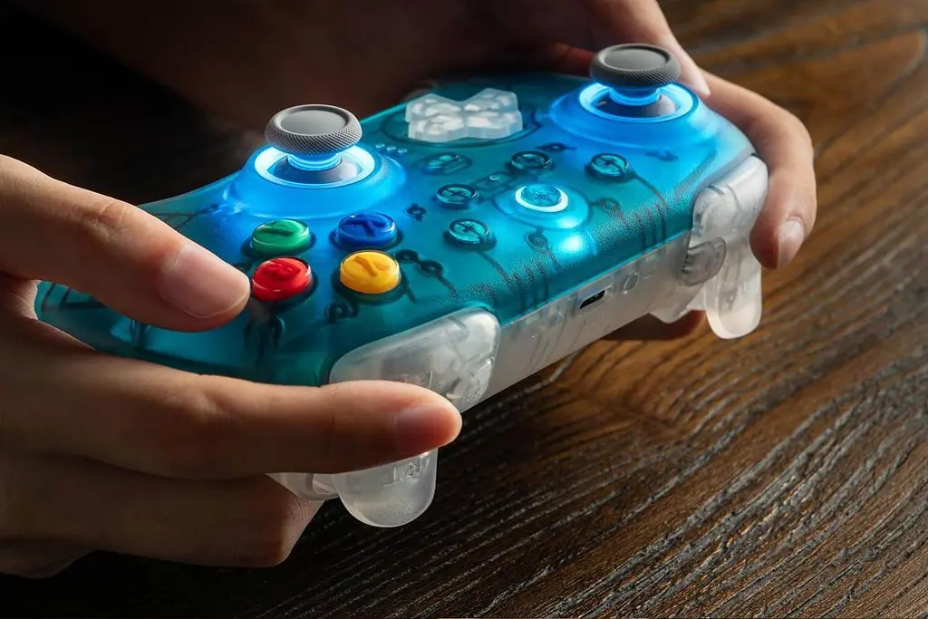 Геймпад 8BitDo Ultimate 2 Wireless Clear Blue - фото 4