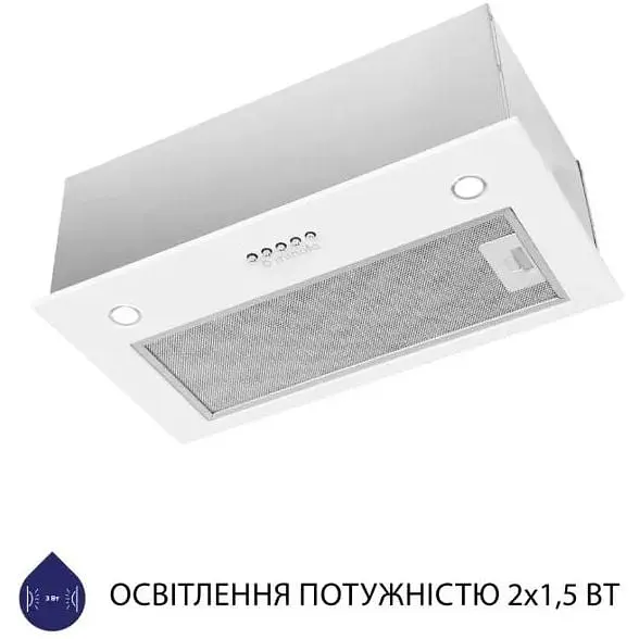 Витяжка вбудована Minola HBI 5327 WH 800 LED - фото 4