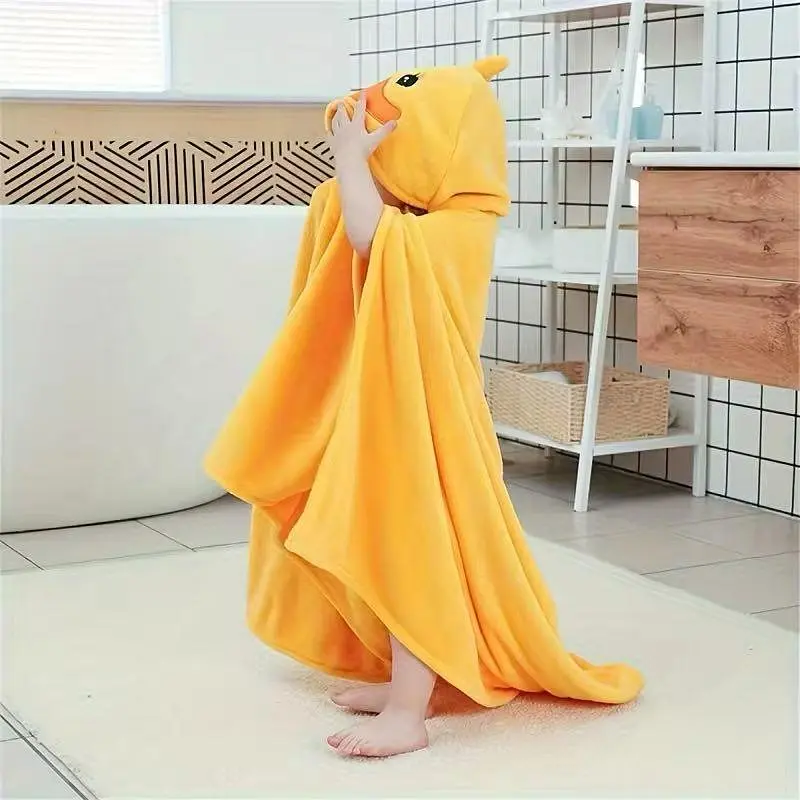 Рушник для дітей Куточок Курчатко Жовтий 130 х 65 см - фото 3