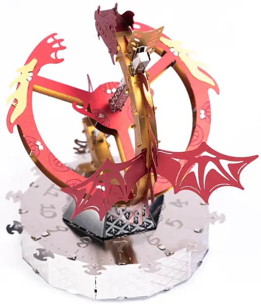 Коллекционная модель Metal Time Sun Chaser Dragon Stand Clock MT025 - фото 2
