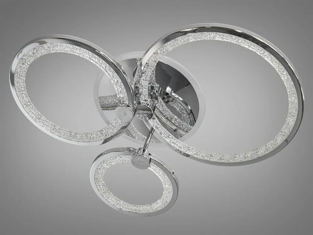Елегантна стельова LED-люстра для вітальні Diasha 8180/3HR LED 3color dimmer - фото 5