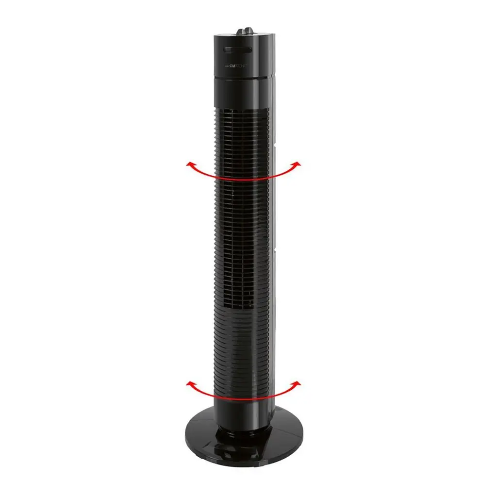 Колонний підлоговий вентилятор Clatronic TVL 3370 Black, безшумний, кімнатний, із таймером та автоповоротом, чорний - фото 5