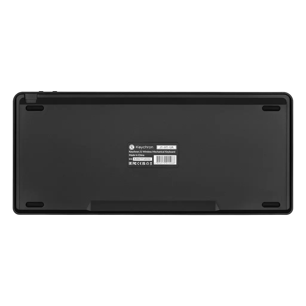 Keychron Клавіатура механічна J1 82Key, K pro Red, WL/BT/USB-A, QMK, Hot-swap, EN/UKR, RGB, чорний - фото 5