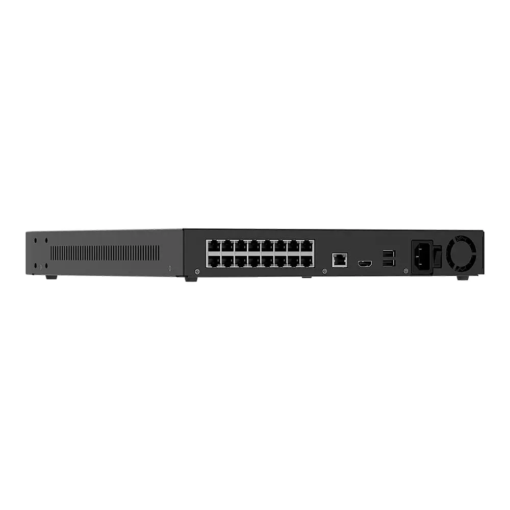 IP-відеореєстратор 16-канальний 12Mp Ajax NVR H2D16PAC (16-ch) Black з 16 портами PoE (26-00730) - фото 3